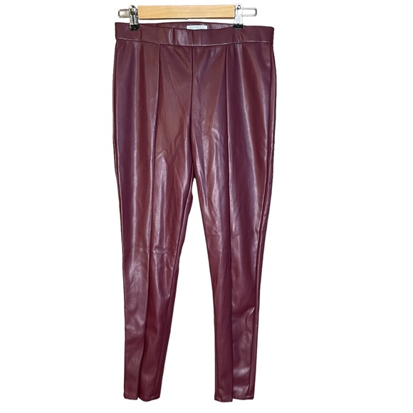 sofia by sofia vergara Denim - Sofia By Sofia Vergara Rosa Jegging Faux Leather Purple Size 10